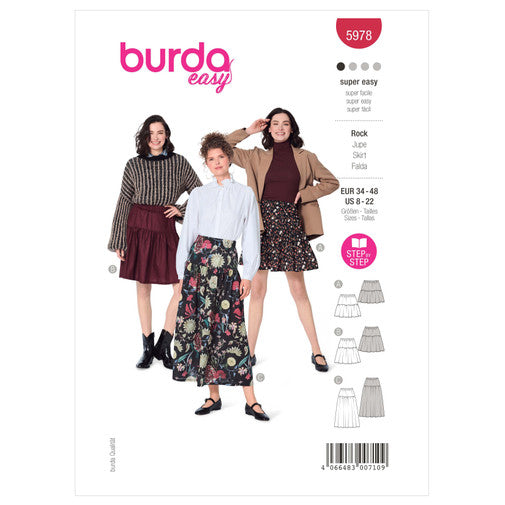 Burda Tiered Skirts 5978