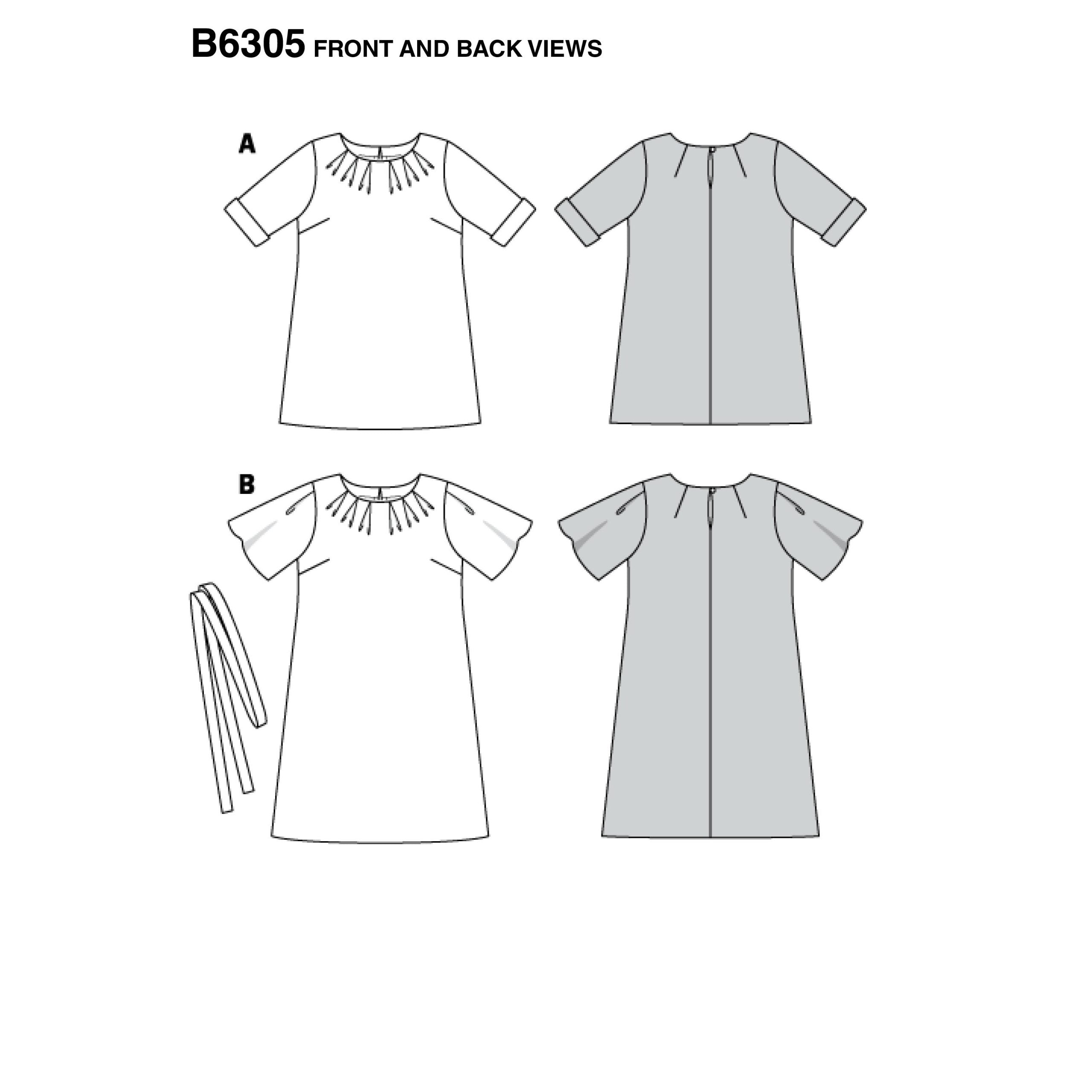 Burda Top, Tunic and Dress 6305