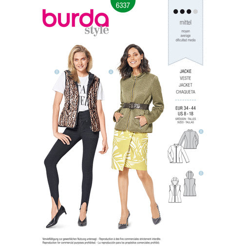 Burda Jacket and Vest 6337