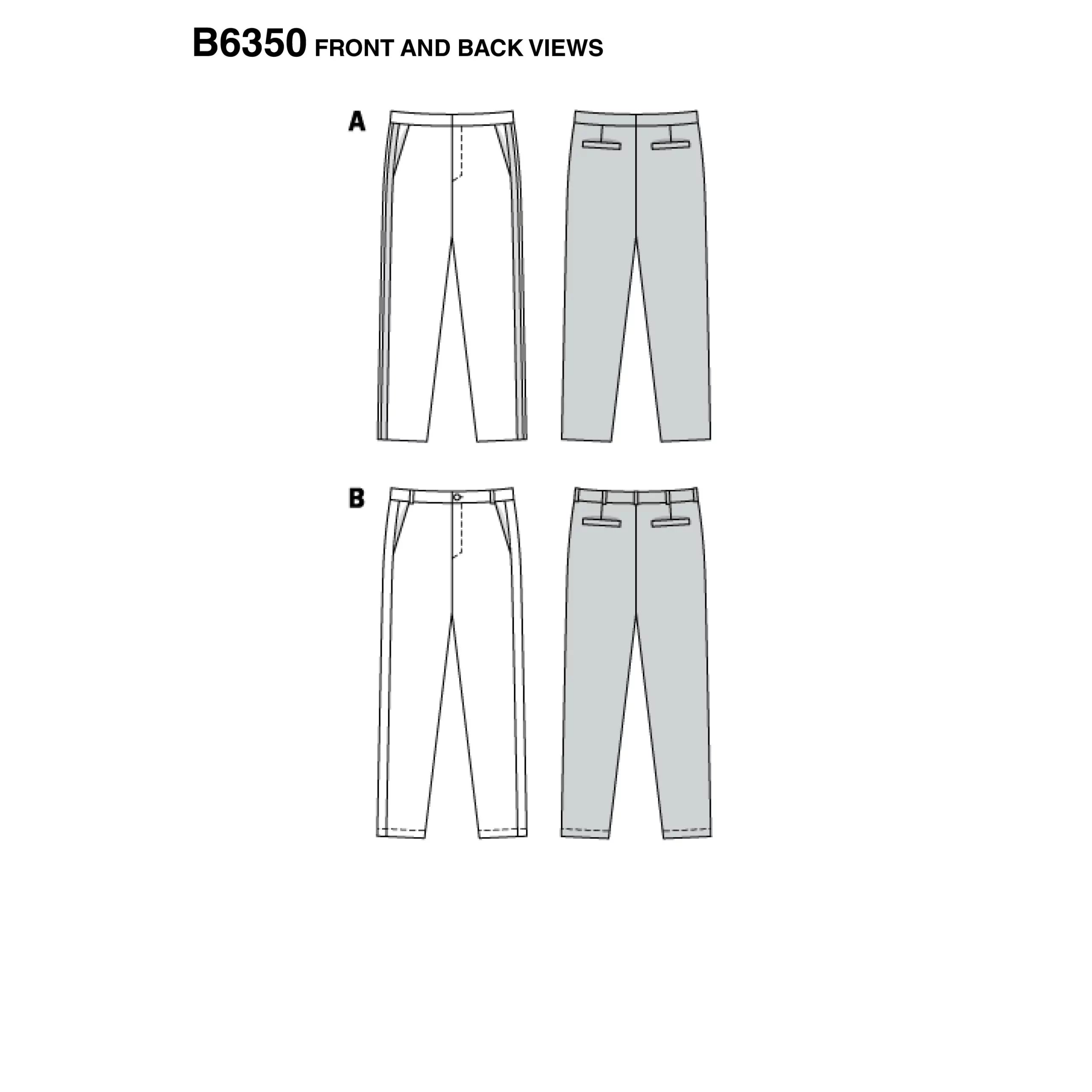 Burda Men's Trousers 6350