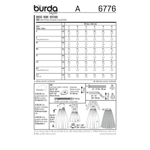 Burda Evening and Bridal Wear 6776