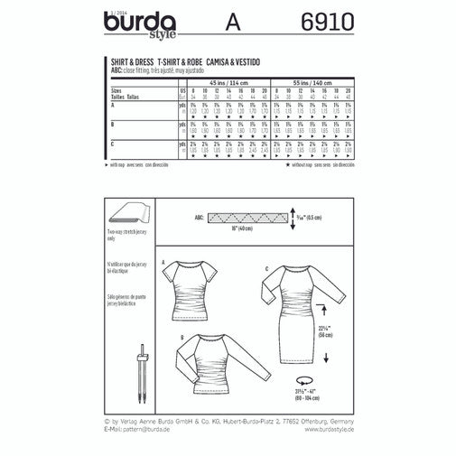 Burda Dress and Tops 6910