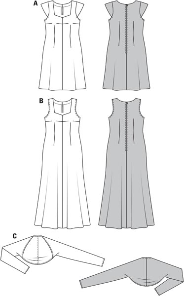 Burda Dresses and Shrug 6947