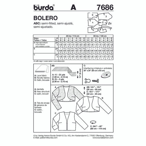 Burda Jackets 7700