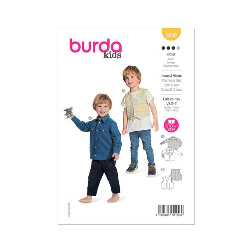 Burda Child Shirt and Waistcoat 9248