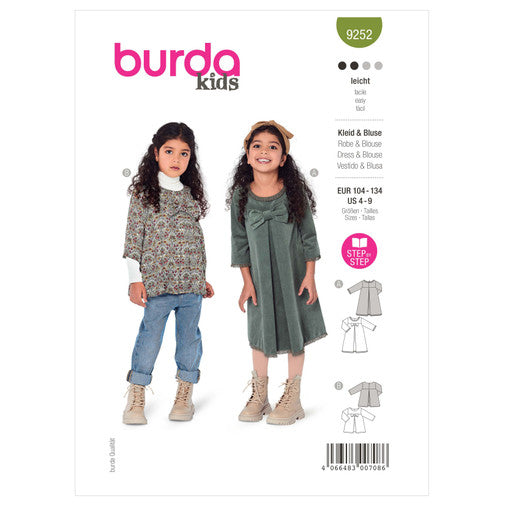 Burda Children's Dress and Blouse 9252