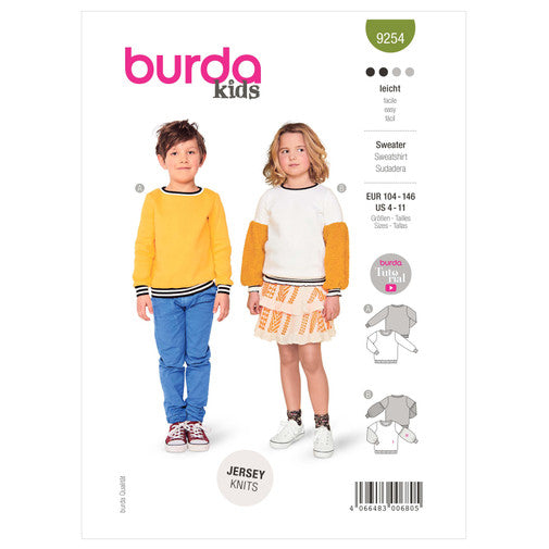 Burda Children's Sweatshirt 9254