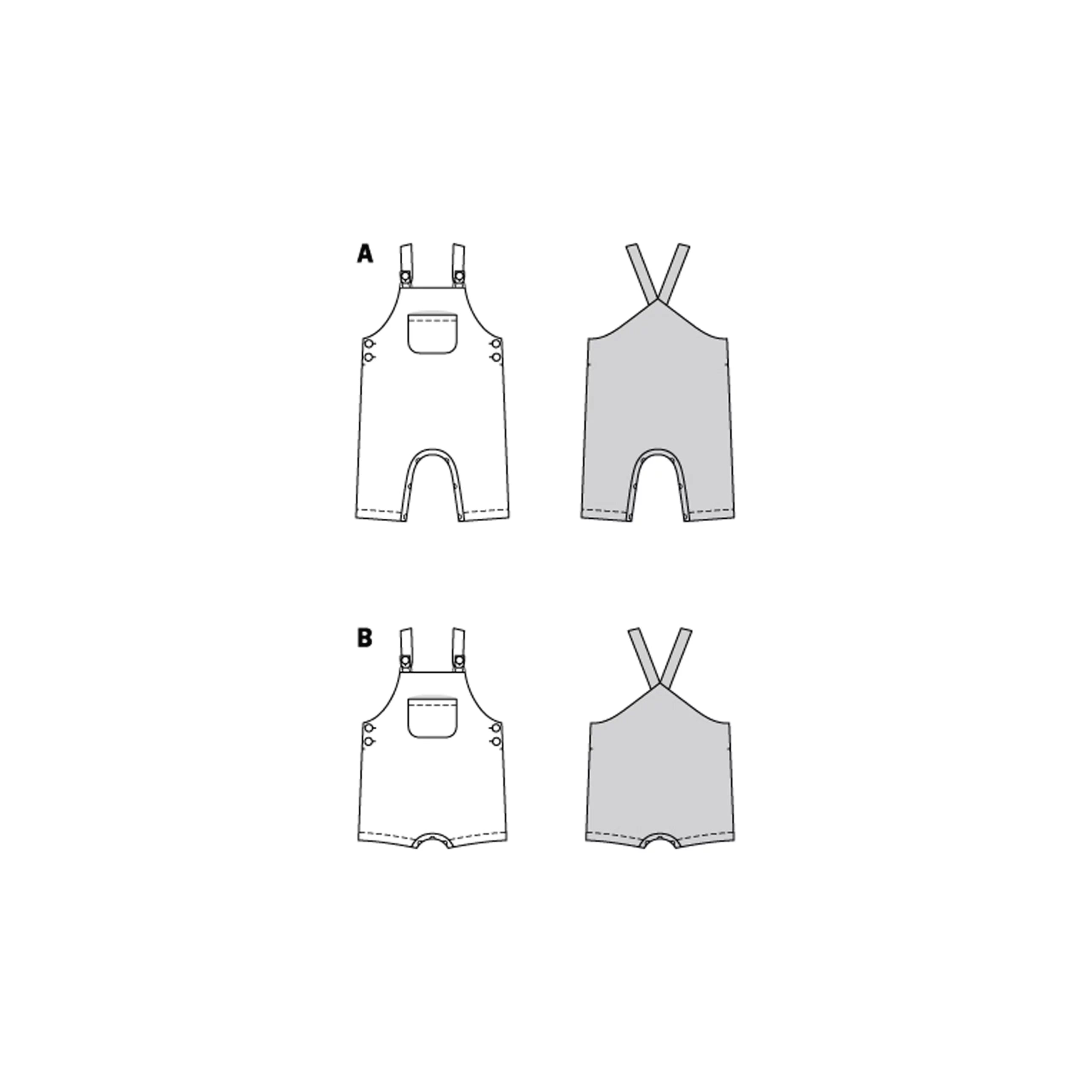 Burda Baby/Child Dungarees/Overalls 9295