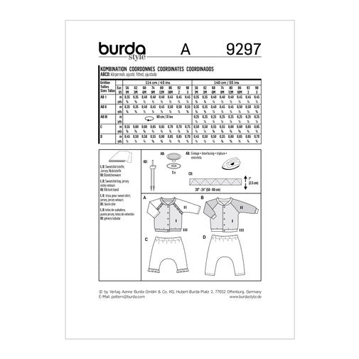 Burda Baby/Child Top and Trousers 9297