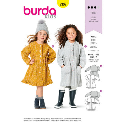 Burda Child Dresses 9309