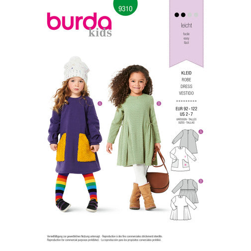 Burda Child Dresses 9310