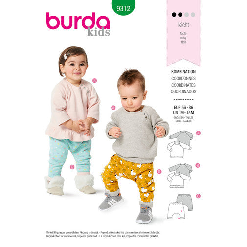 Burda Baby Top and Trousers 9312