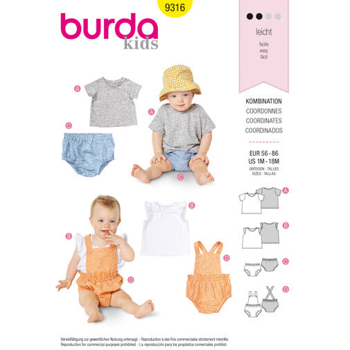 Burda Baby Outfit 9316