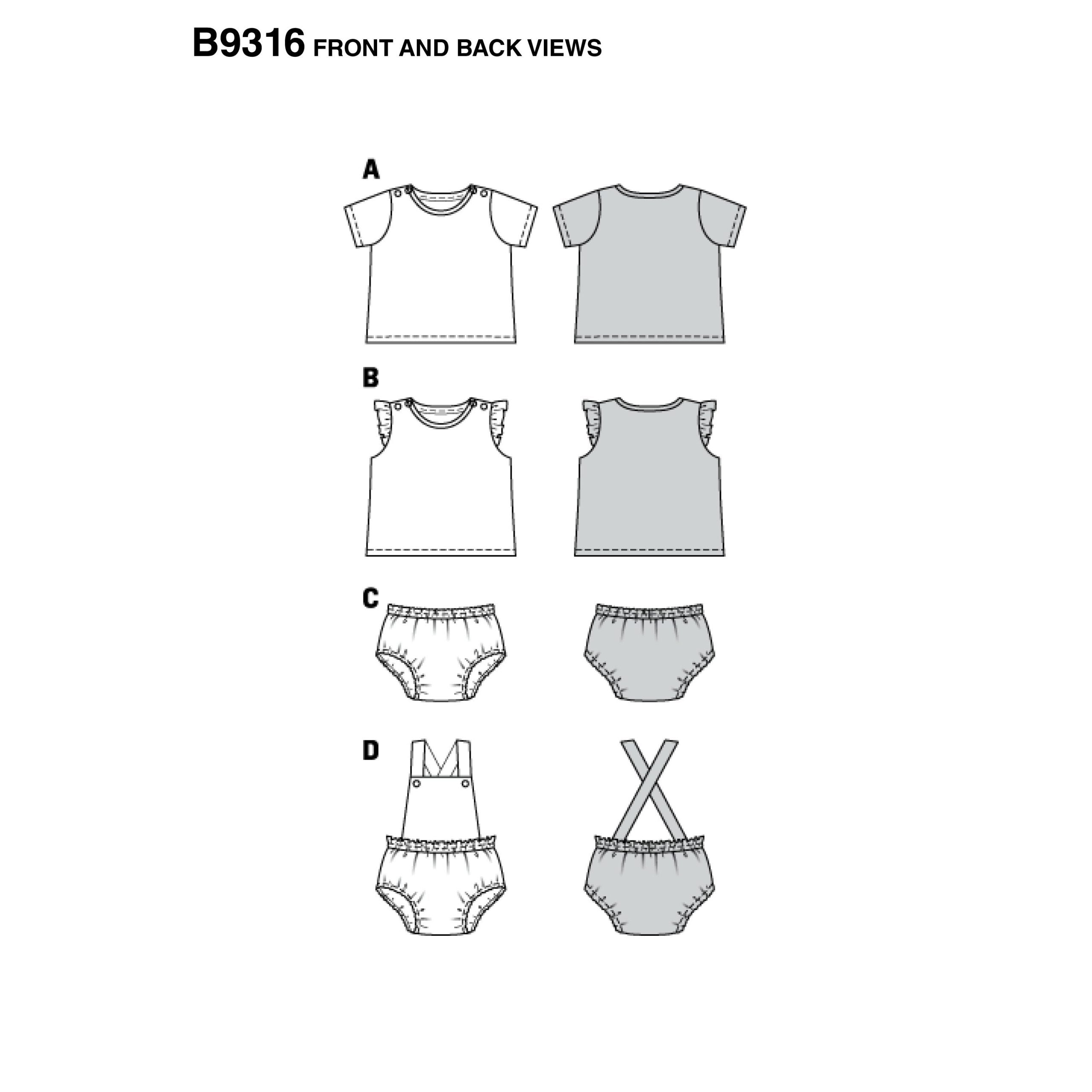 Burda Baby Outfit 9316