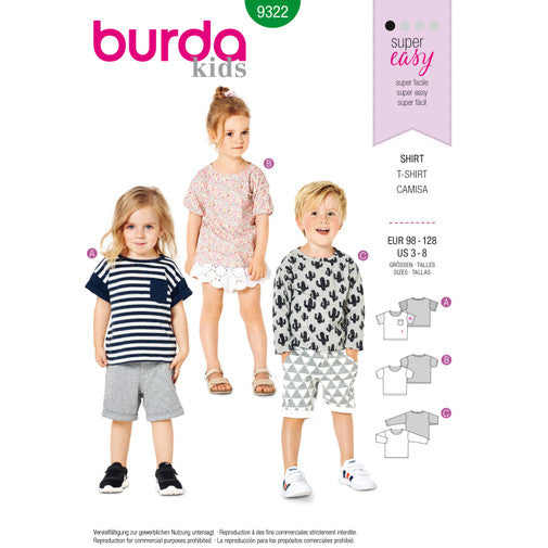 Burda Child Tops 9322