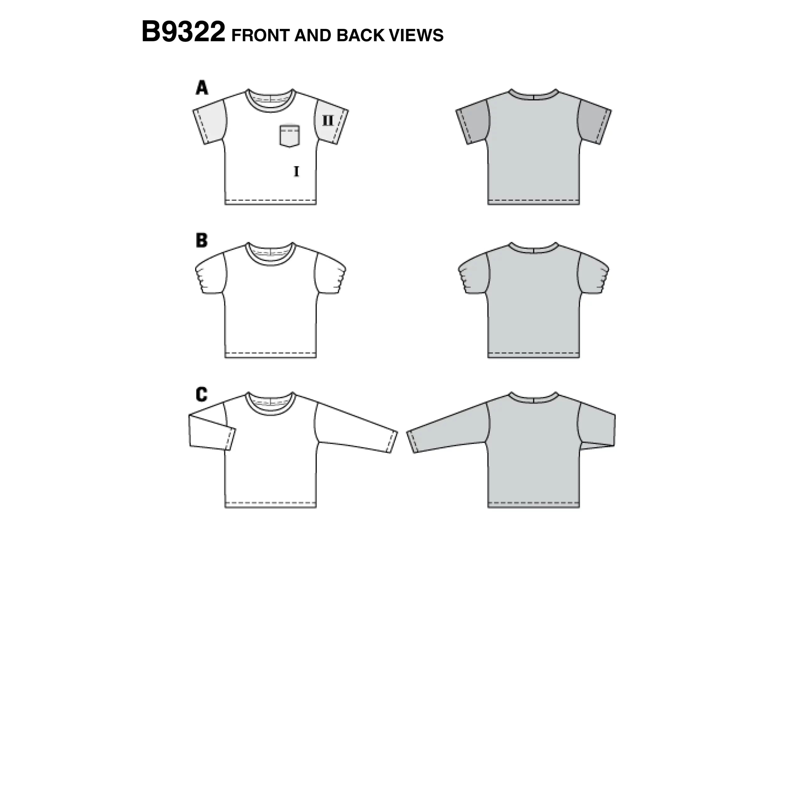 Burda Child Tops 9322