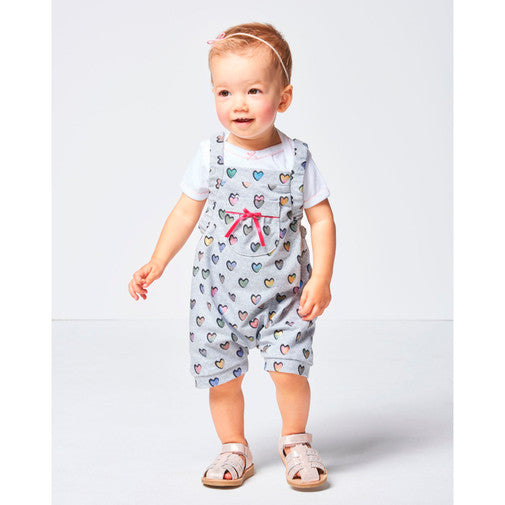 Burda Baby Rompers/Bibbed Trousers 9337