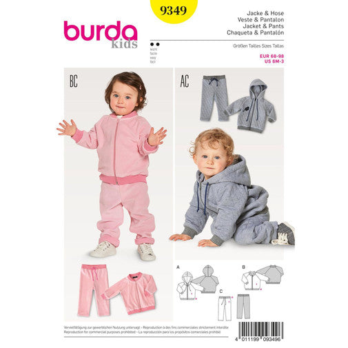 Burda Baby/Child Jogging Suit 9349