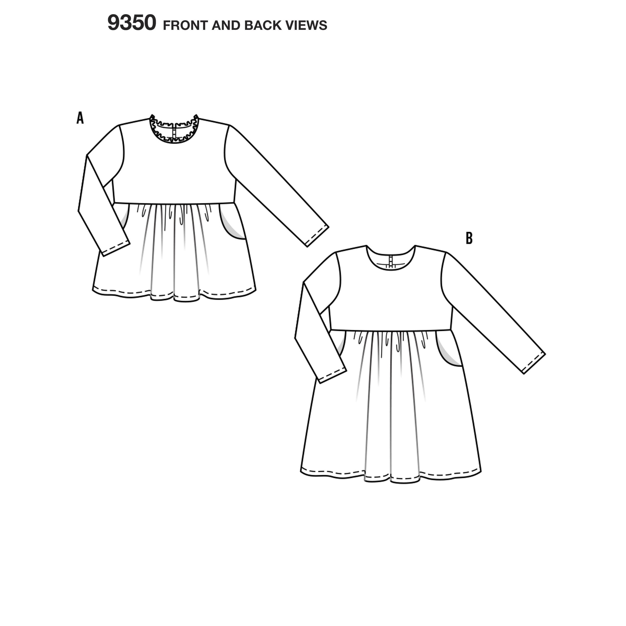 Burda Child Dress and Top 9350
