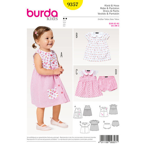 Burda Baby Dress and Panties 9357