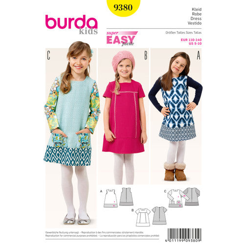 Burda Children's Dresses 9380