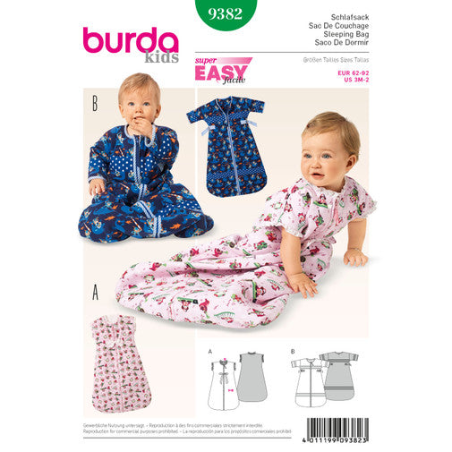 Burda Baby's Sleeping Bag 9382