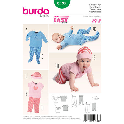 Burda Baby Top and Trousers 9423