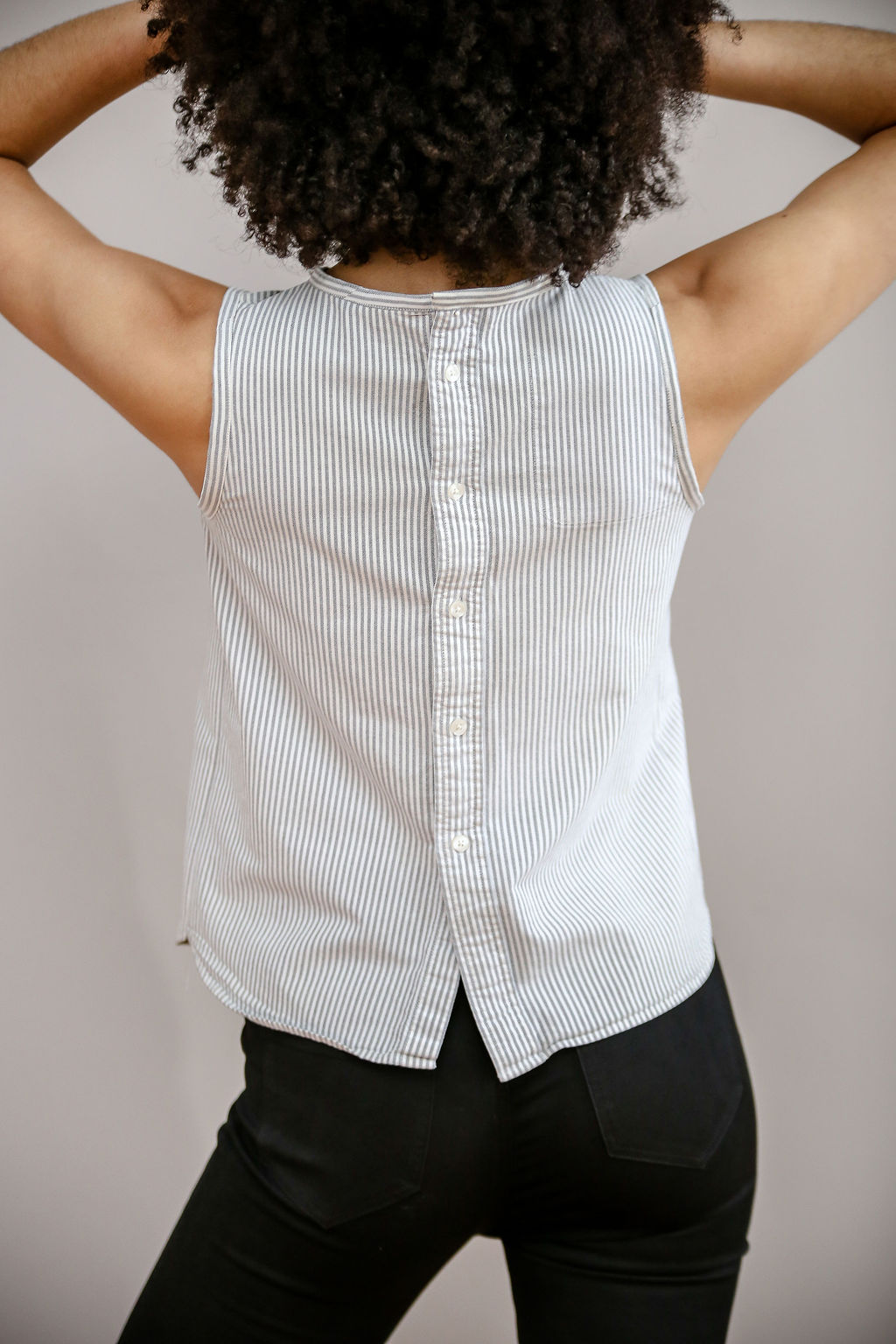 Greyfriars and Grace Barra Button Back Top