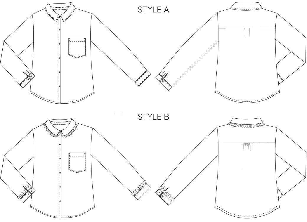 French Navy Belinda Button-up Shirt