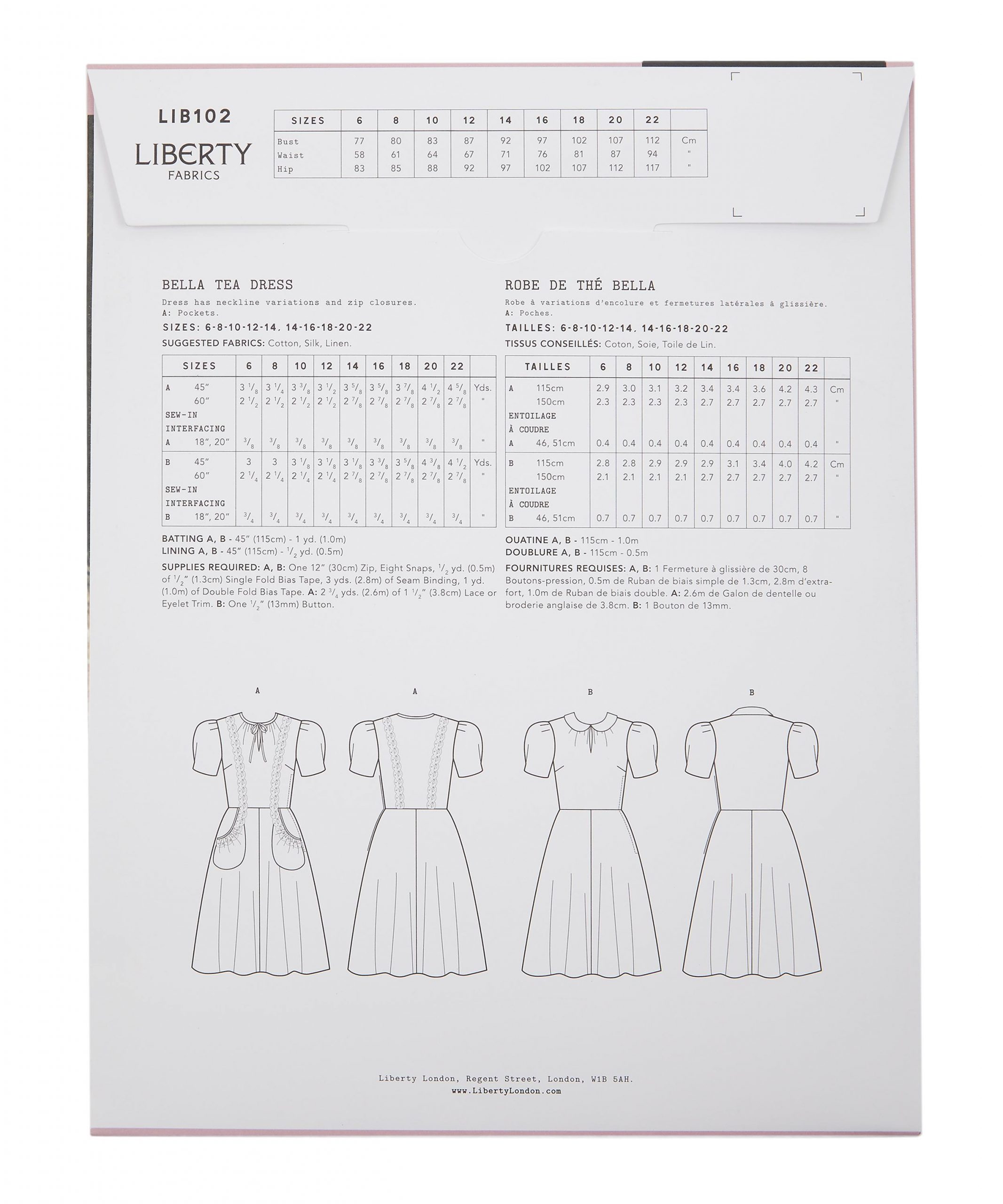 Liberty Sewing Patterns Bella Tea Dress