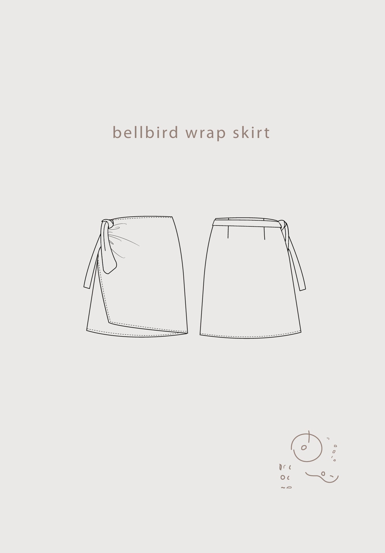 Common Stitch Bellbird Wrap Skirt