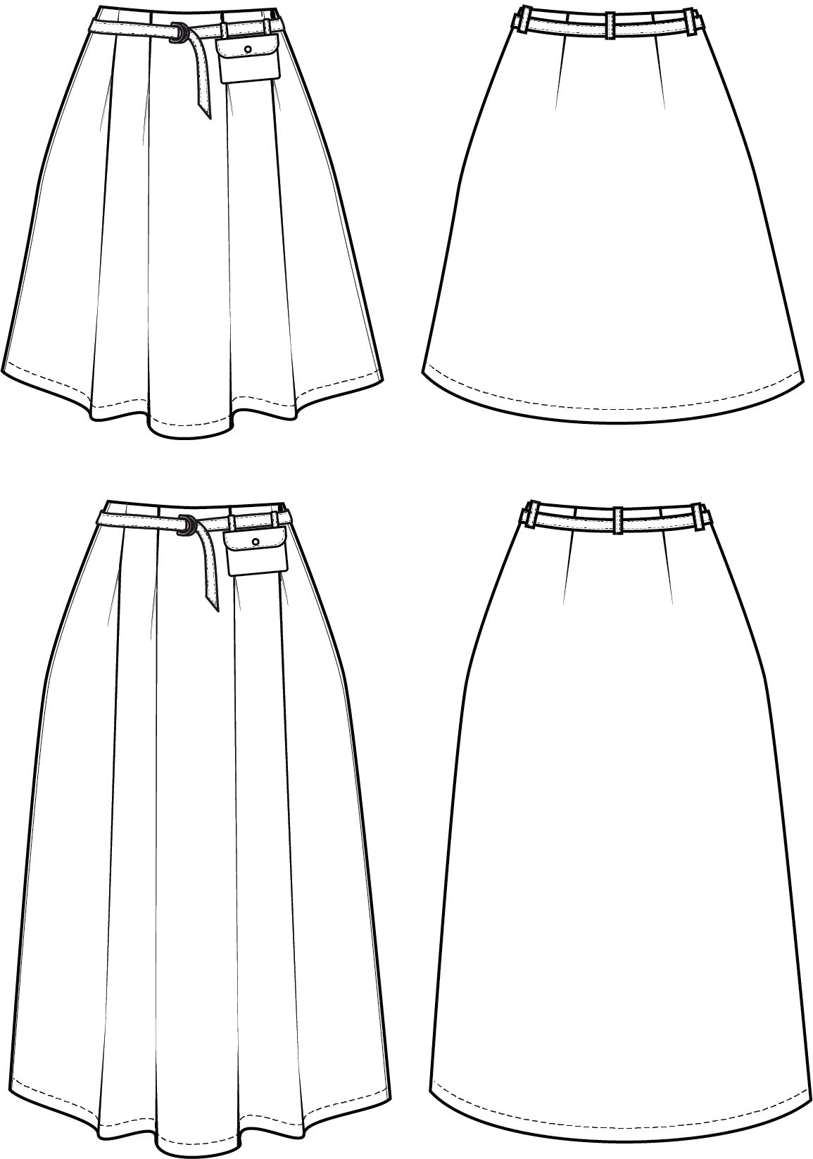 Friday Pattern Company Bernadette Skirt