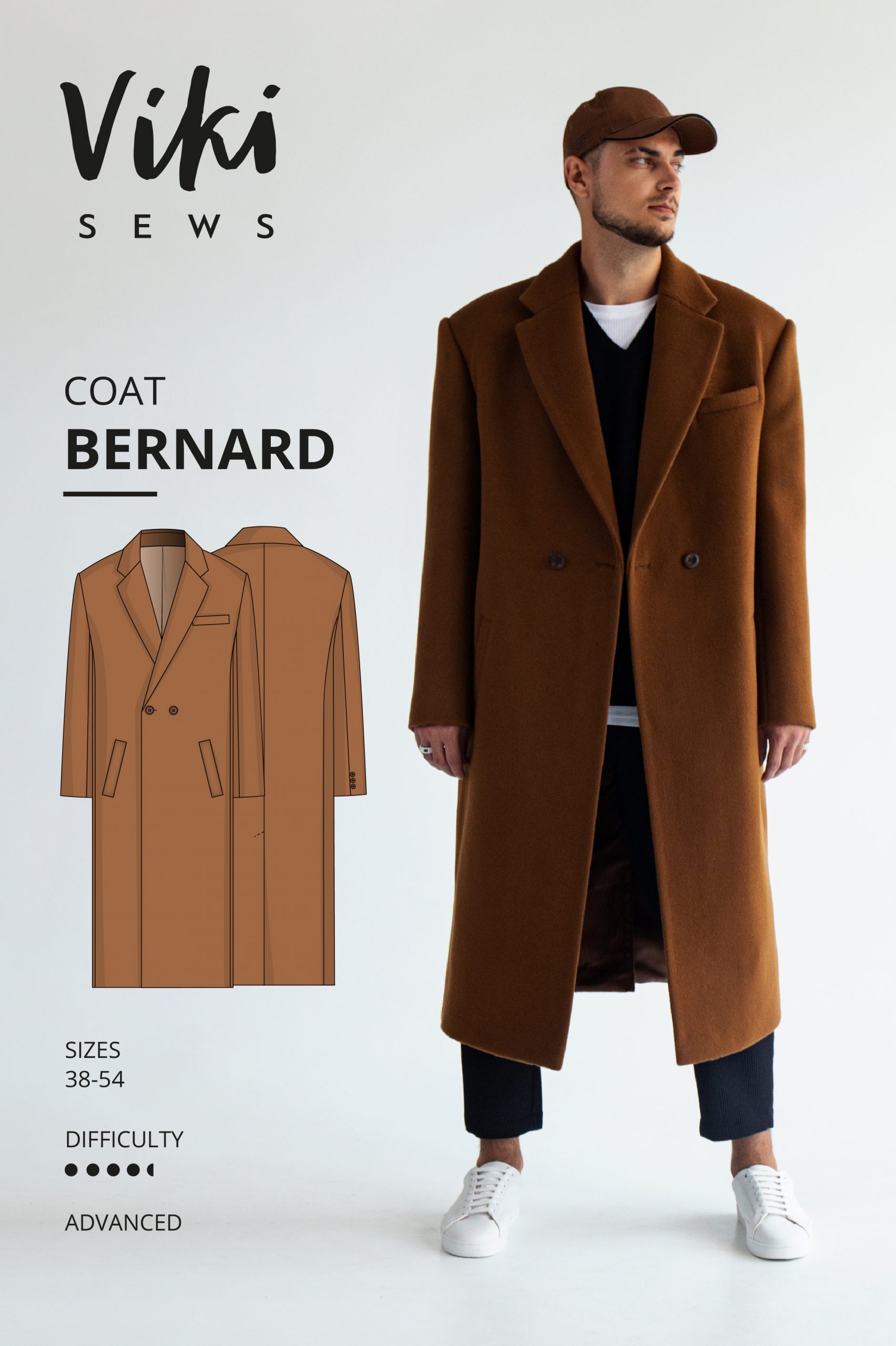 Vikisews Men's Bernard Coat PDF