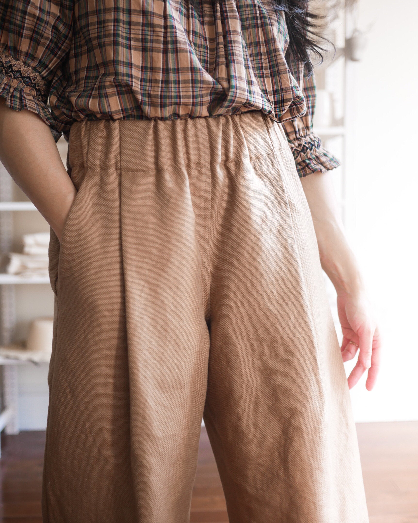 Vivian Shao Chen Bisque Trousers – The Fold Line