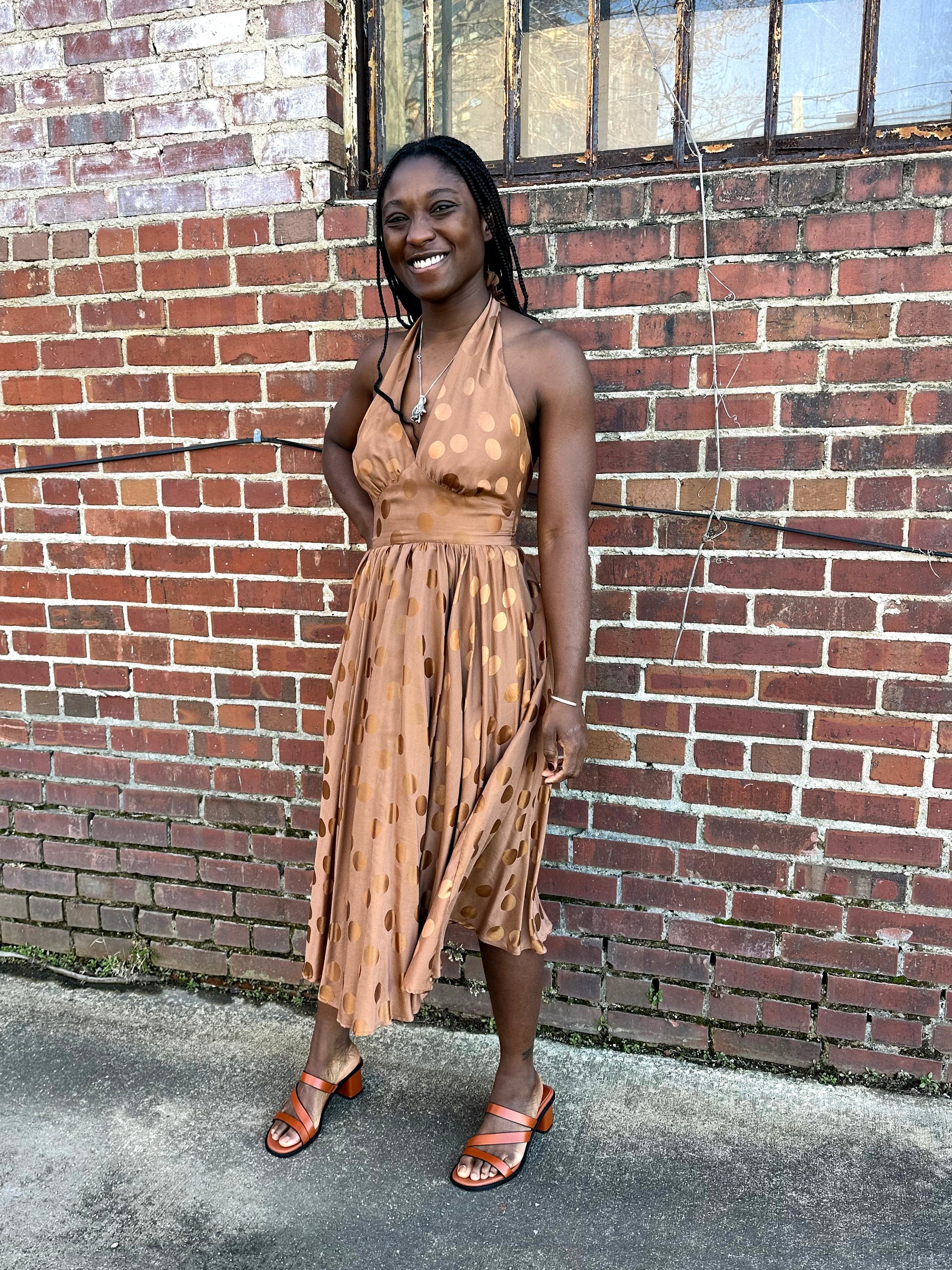 bombshell hardware maxi dress Folkwear 239 Blonde Bombshell Dress – The Fold Line