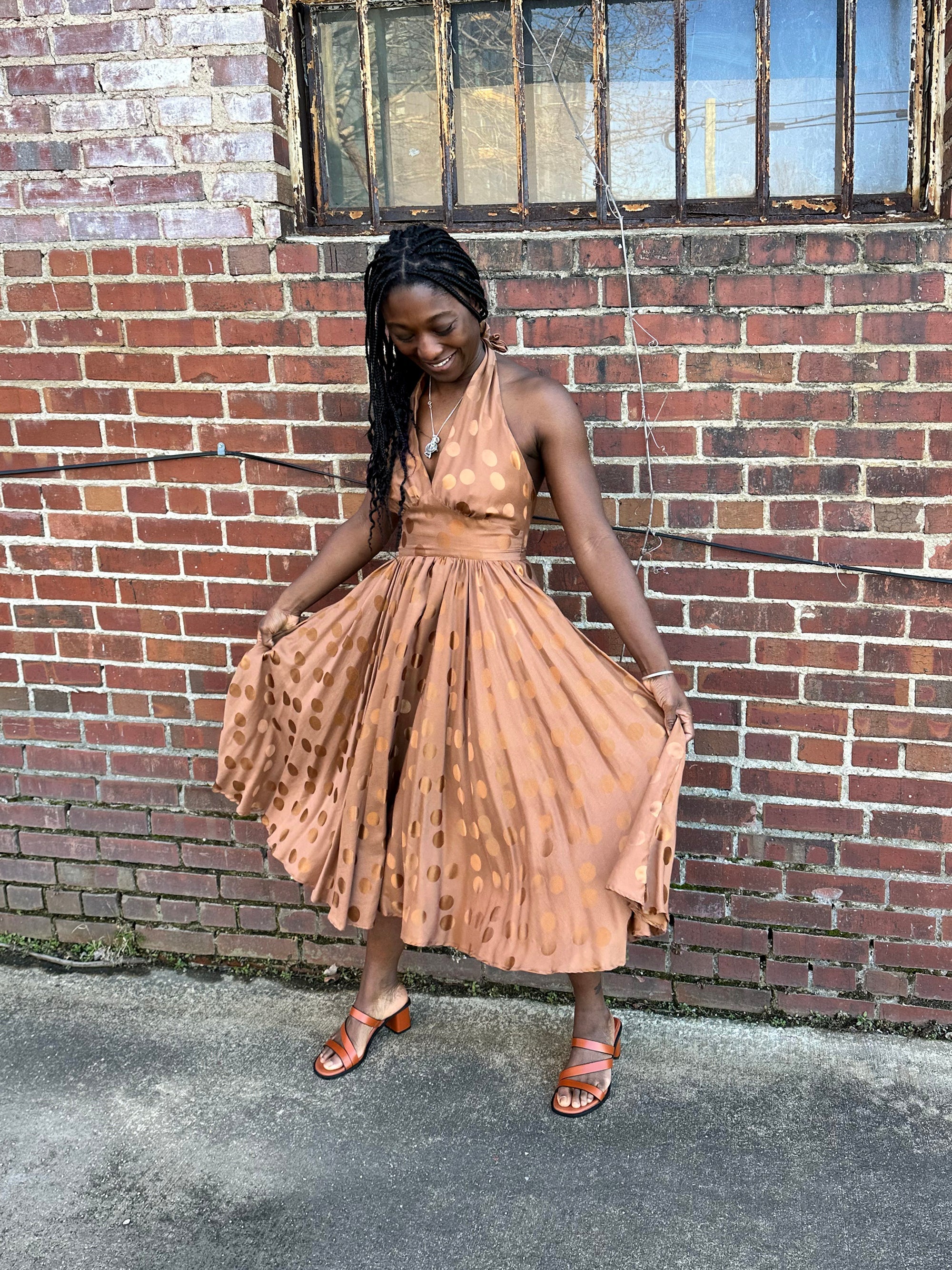 bombshell hardware maxi dress Folkwear 239 Blonde Bombshell Dress – The Fold Line