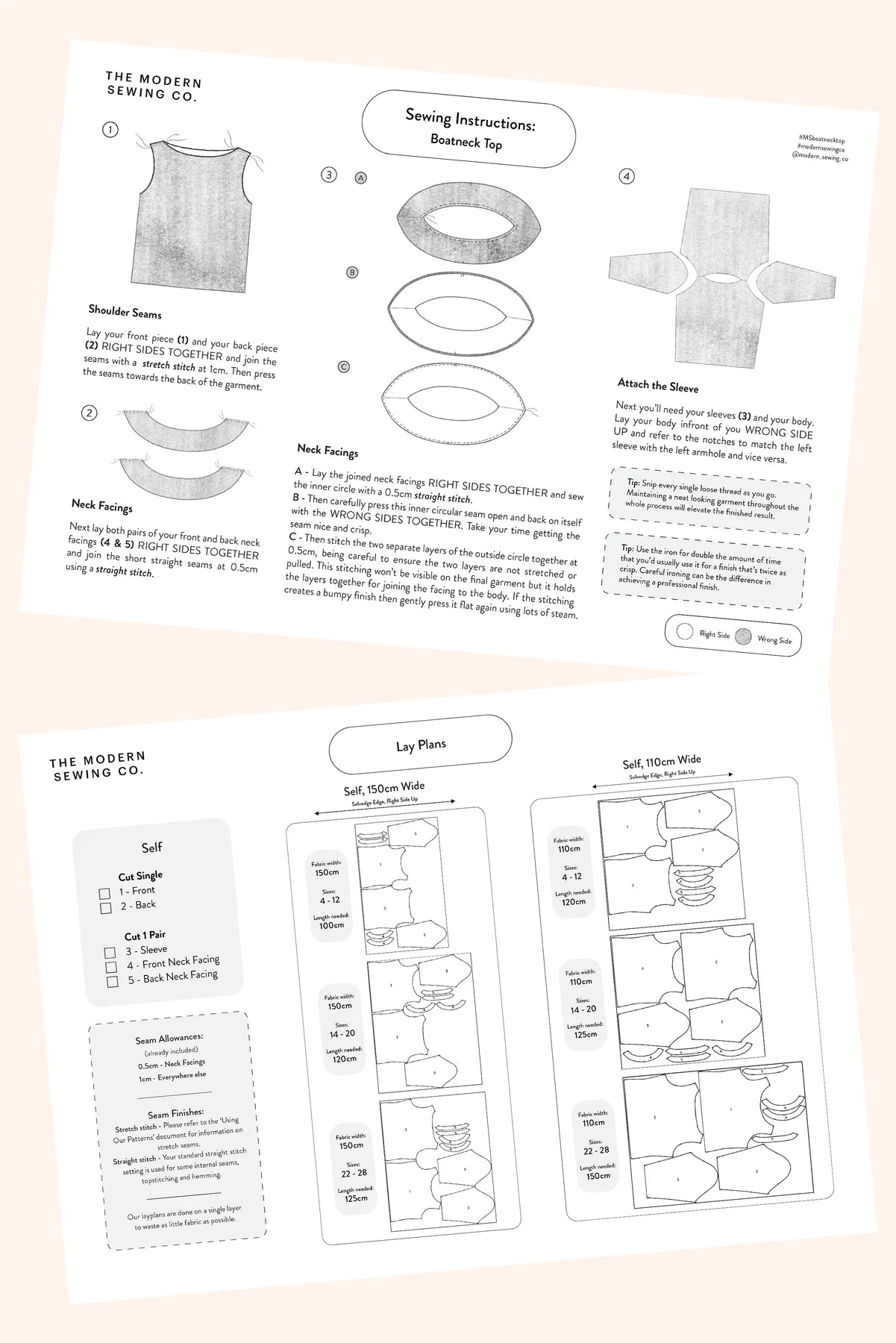 Modern Sewing Co. Boatneck Top