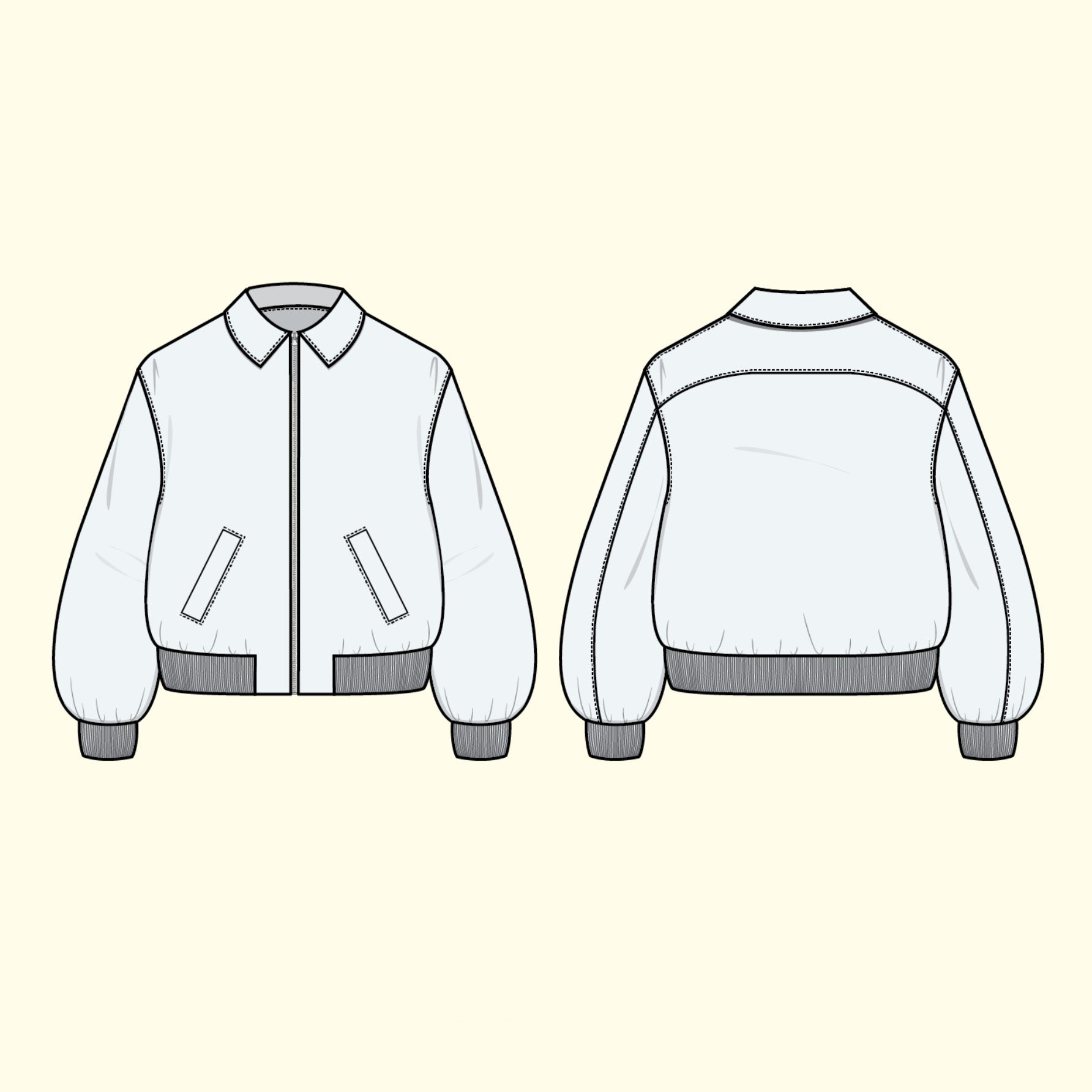 Puff and Pencil Bomber Jacket