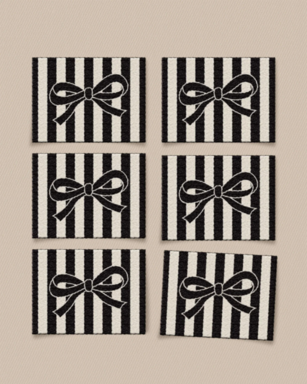 Matchy Matchy 'Black Bow Large' Labels