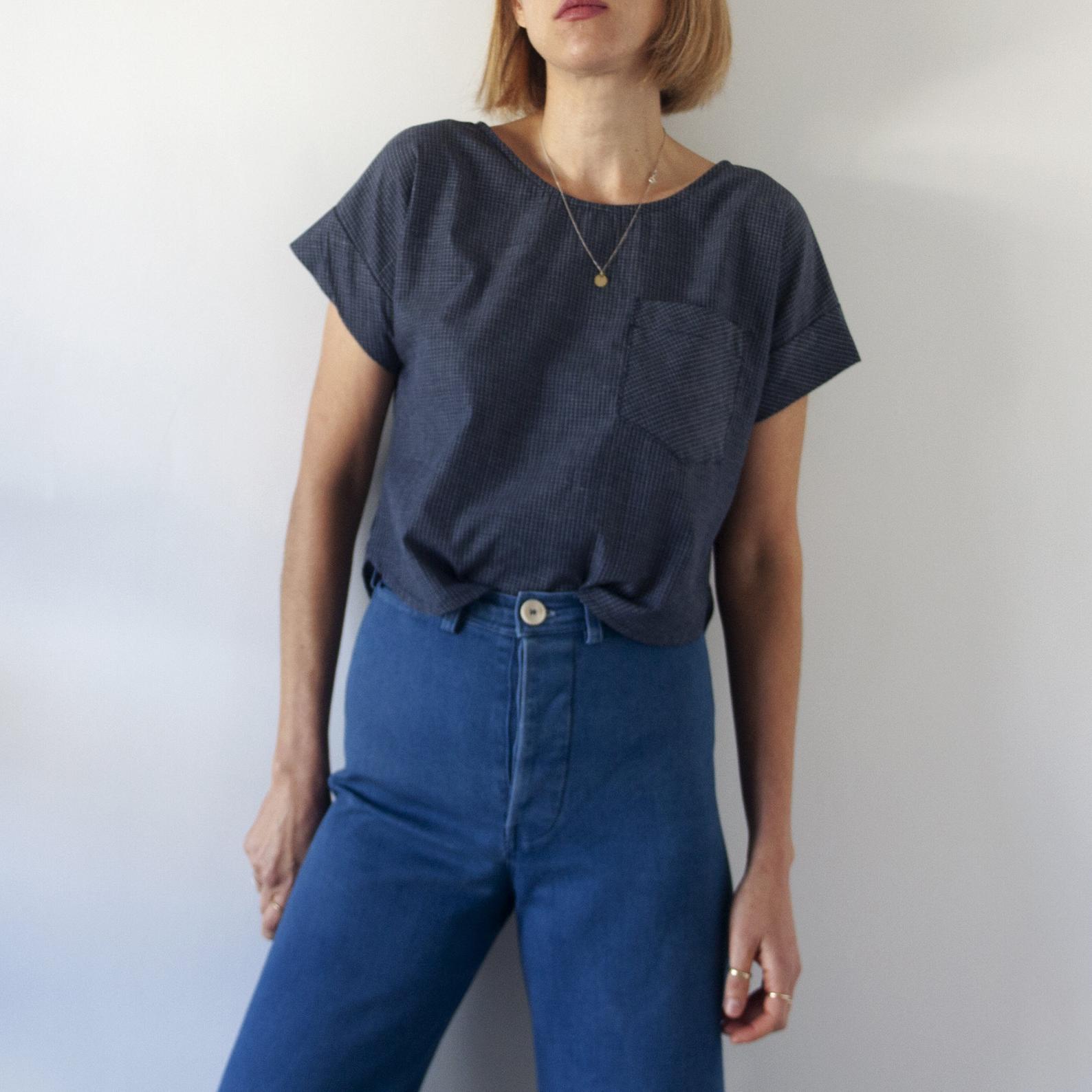 French Navy Bowery Top