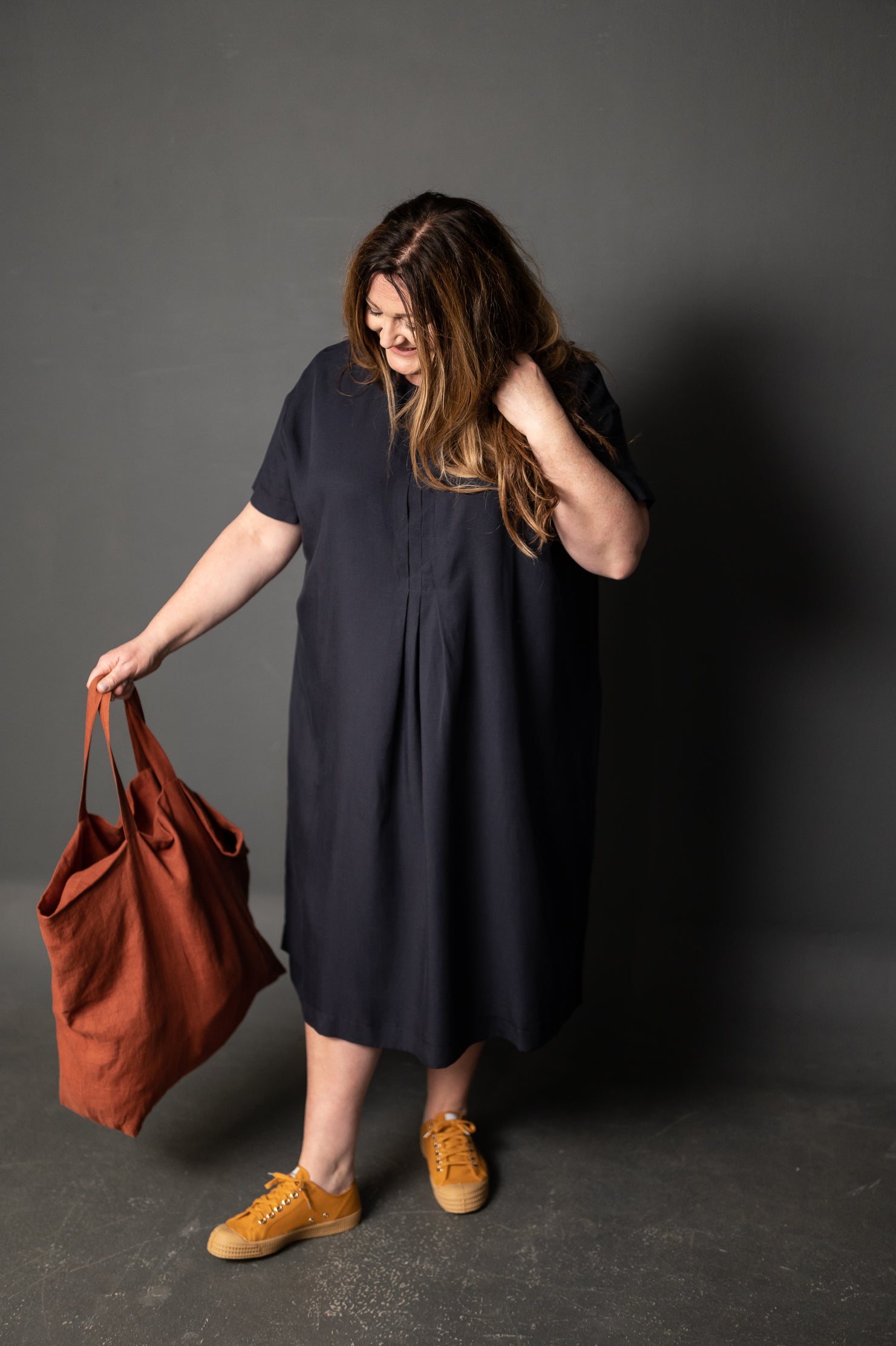 box design dress Cbazaar Women's Dresses and Gown | Green Box Pleated Knee Length Dress | Turquoise | Chic Style | Classic Neck Style
