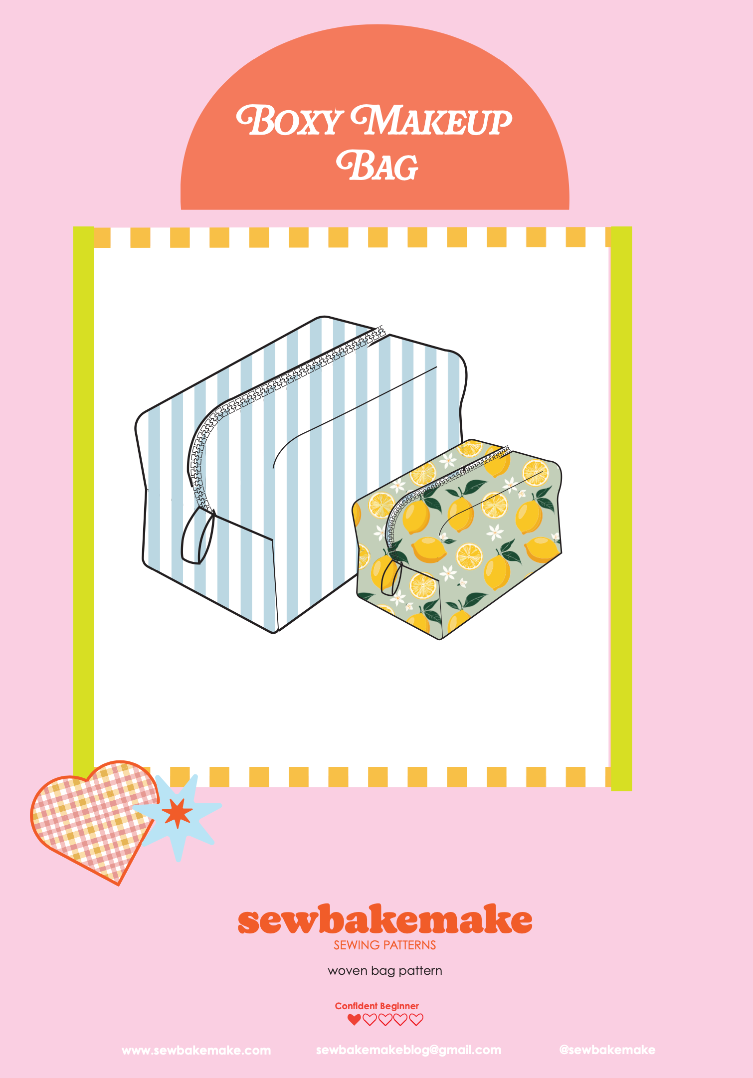 Sew Bake Make Boxy Makeup Bag