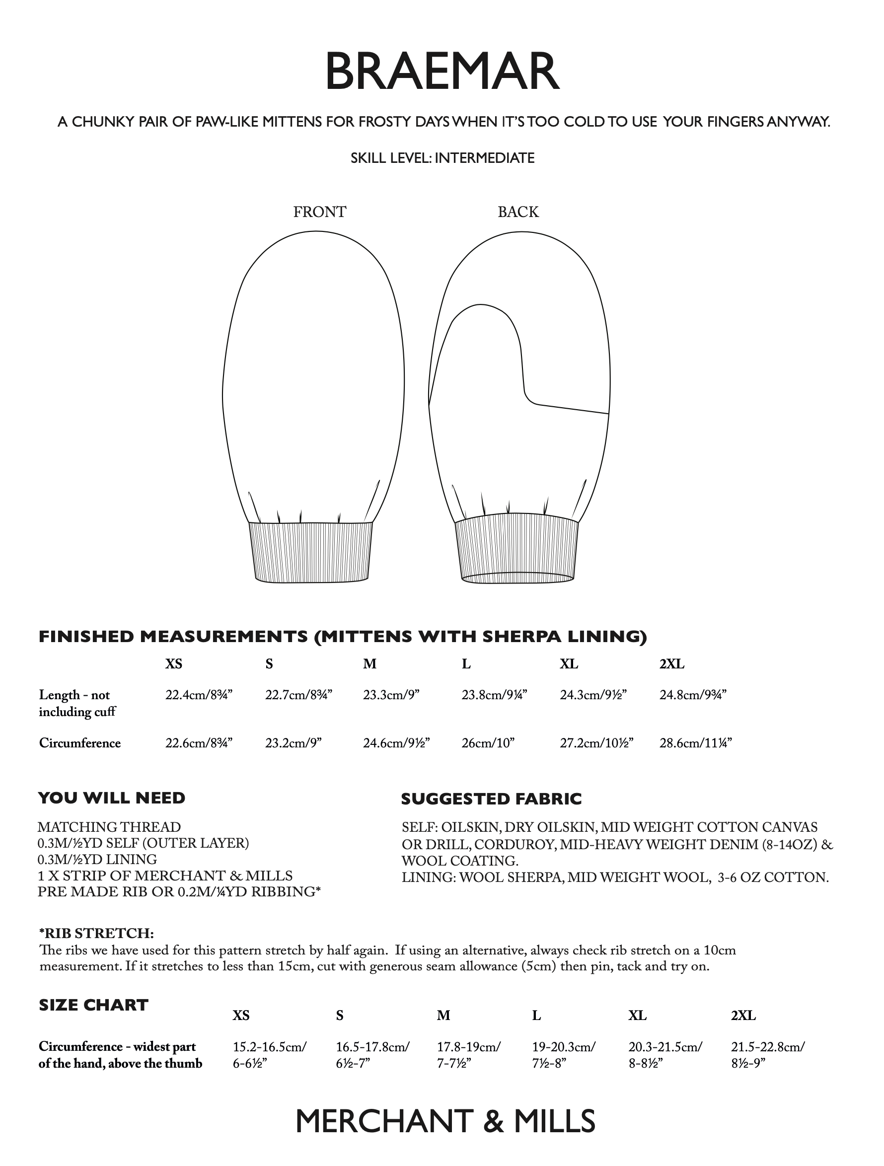Merchant & Mills Braemar Mittens