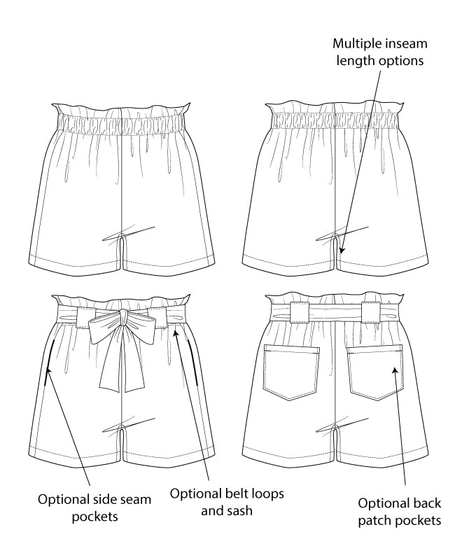 Itch to Stitch Brampton Shorts