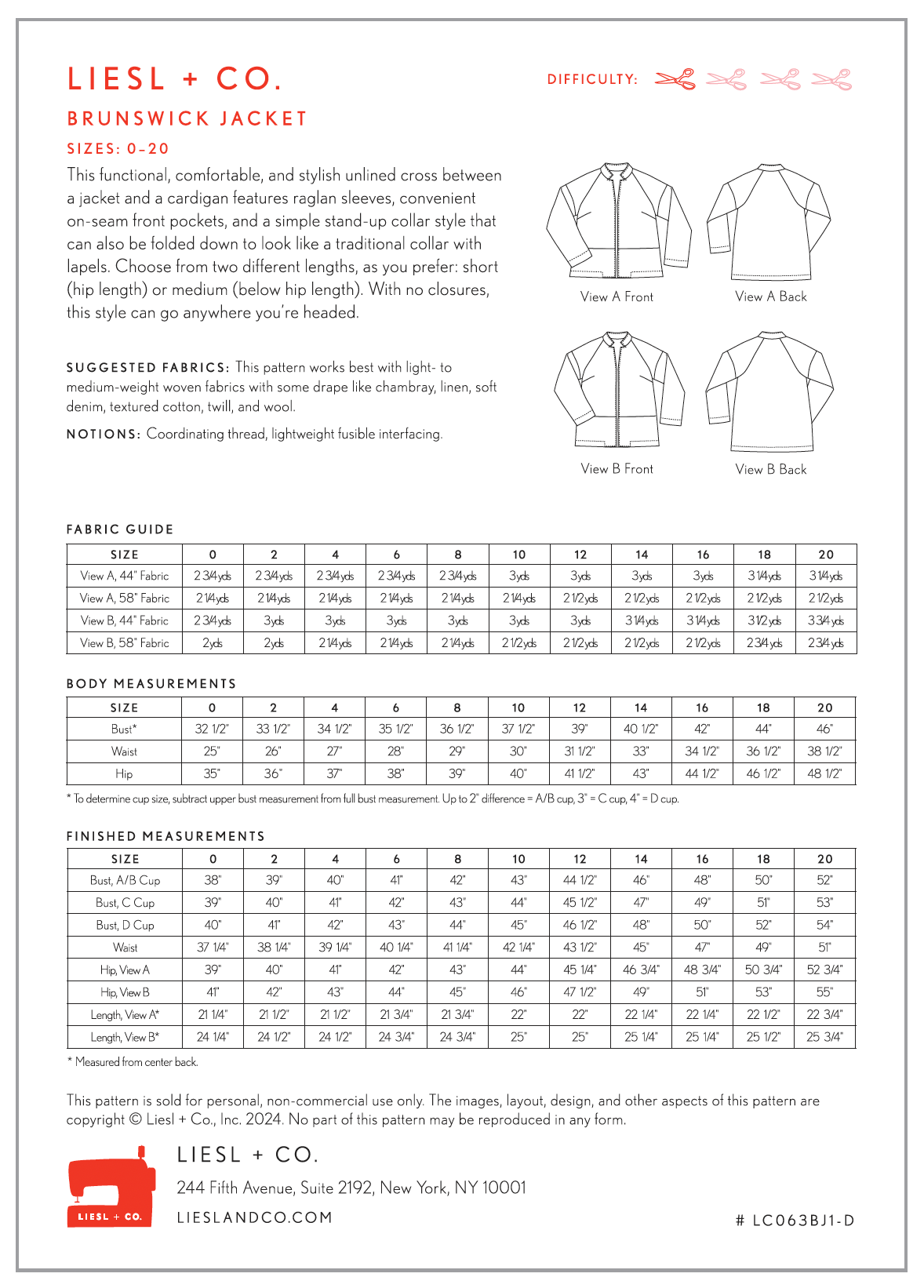 Liesl + Co Brunswick Jacket