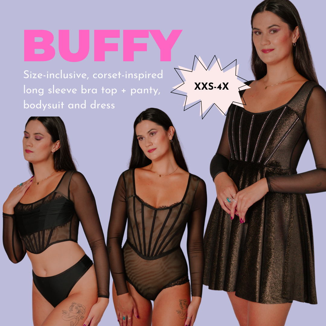 Madalynne Buffy Top, Panty, Bodysuit & Dress