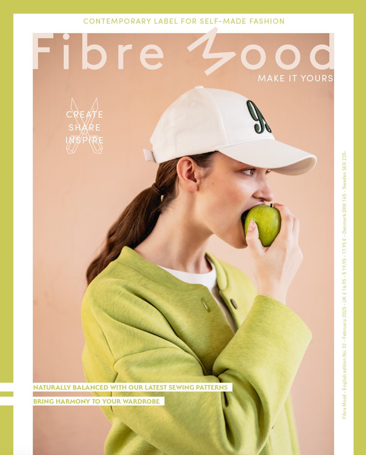 Edition 32 of Fibre Mood sewing pattern magazine on The Fold Line. This latest edition has 12 patterns and many style variations for elegant, trendy and comfortable items for spring.