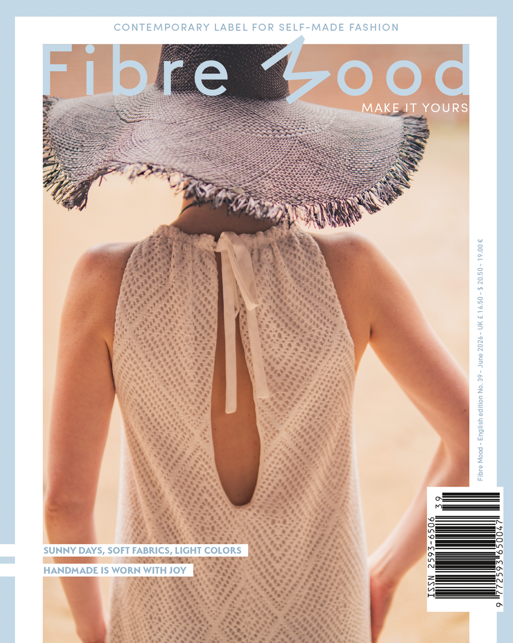 Edition 39 of Fibre Mood sewing pattern magazine on The Fold Line. This latest edition has 12 patterns and style variations for elegant, trendy and comfortable items for summer.