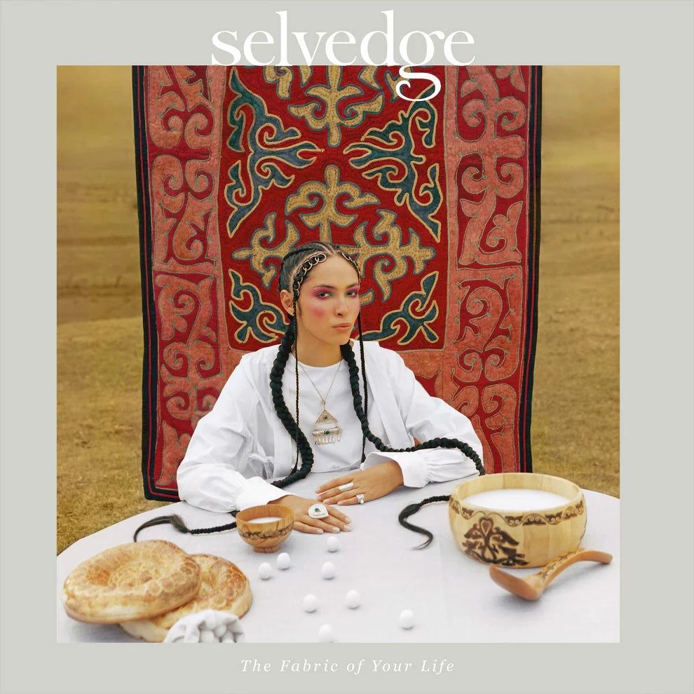 Issue 120 Carpet Magic of Selvedge magazine on The Fold Line. This issue highlights contemporary artists exploring rag-rug making, prayer rugs, flat-woven kilims, tattie rugs from Shetland, and the prison rugs of Jaipur.