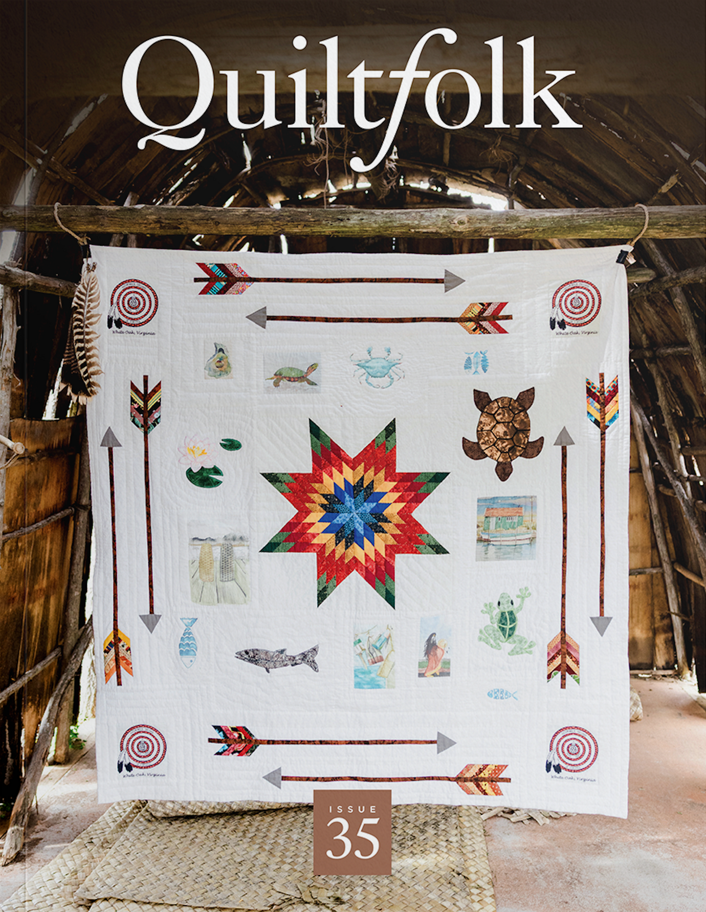 Issue 35 (Virginia) of Quiltfolk magazine on The Fold Line. Whether you’re looking for traditional, modern, antique or art quilts, this beautiful magazine has it all.